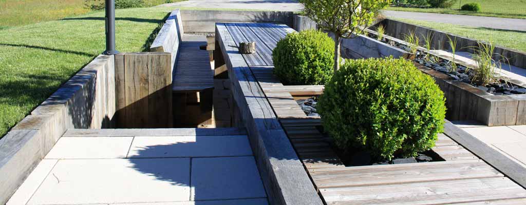 espace extérieur encastré